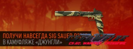 Суперкод для игроков WarFace на пистолет SIG Sauer P226 с камуфляжем 