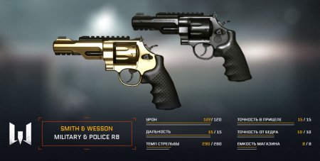 Оружие Smith&Wesson Military&Police R8 снова в WarFace